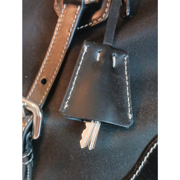 PRADA NEW NYLON Leather /Lock Bag
