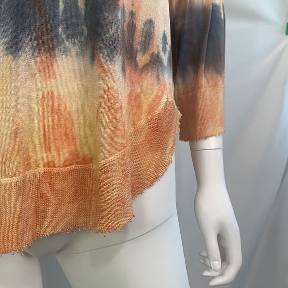 Zadig & Voltaire NWT tie dye raw edge sweater