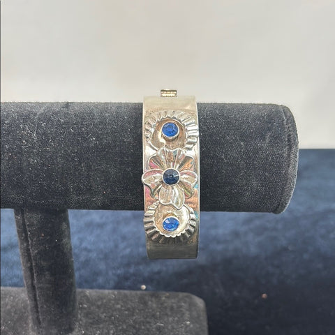 Harry Iskinn 925 Cuff Blue Bracelet