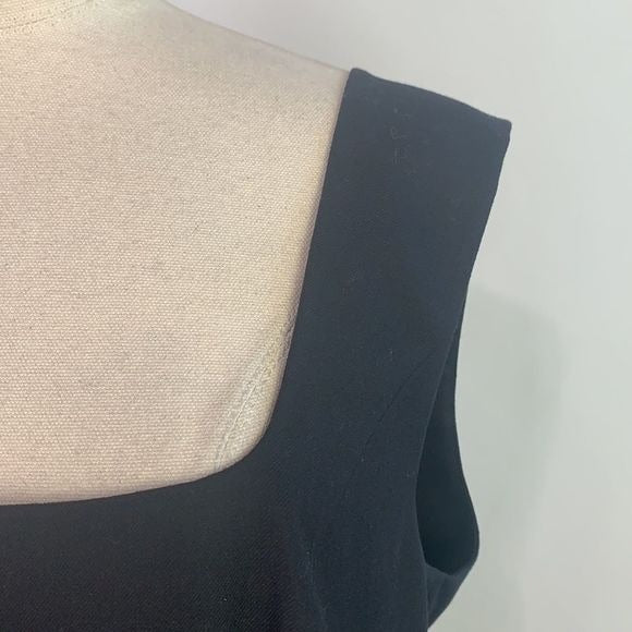 Escada Black Virgin Wool Blend Sheath Dress
