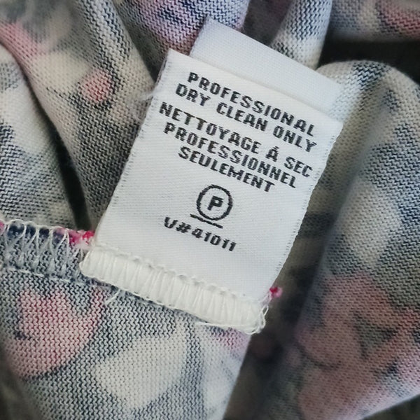 Diane Von Furstenberg Pink Blue Floral Wrap Dress.