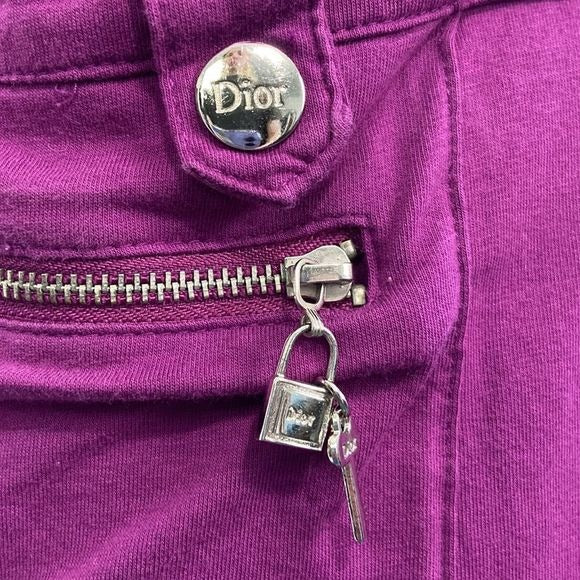 Christian Dior Purple Zip with Charms Dress