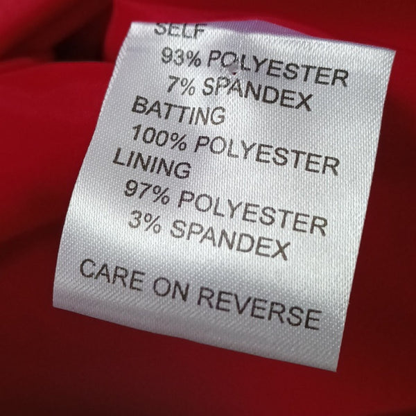 St. John Red Quilted Satin Jacket NWT