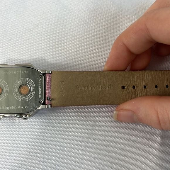 Philip Stein Oval with Diamonds Double Dial Watch