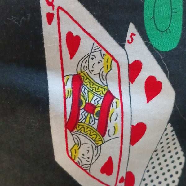 Vintage Casino Blouse Skirt Set 80s