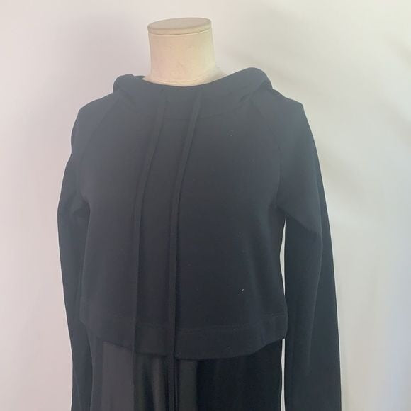 Alysi NWT Black Maxi Dress with Hood