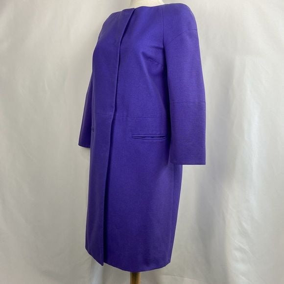Emilio Pucci Purple Silk Cotton Blend Spring Jacket