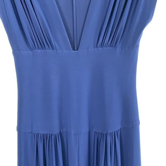 Norma Kamali Deep Blue V-Neck Vintage Jumpsuit