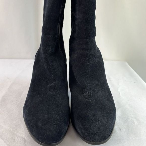 Aquatalia Black Suede Heel Boots