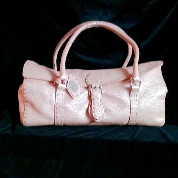 Fendi Pink Selleria Linda Satchel Bag.