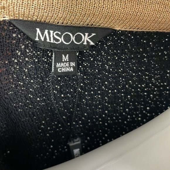 NWT Misook Black w Gold Trim Jacket