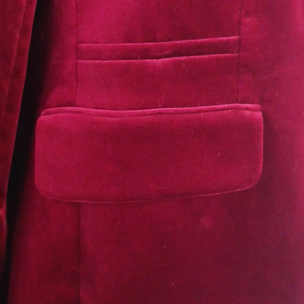 Elie Tahari Nwt Wine Velvet Blazer