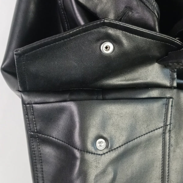 Wilfred Black Cargo Faux Leather Pants