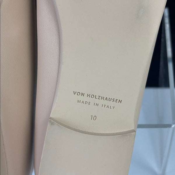 New Von Holzhausen Cream Ballet Flats
