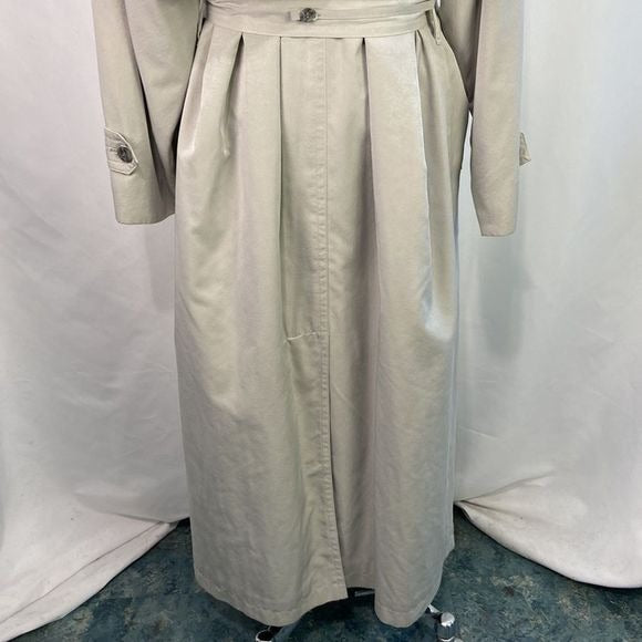 Burberry Tan Wool Lined Trench Jacket