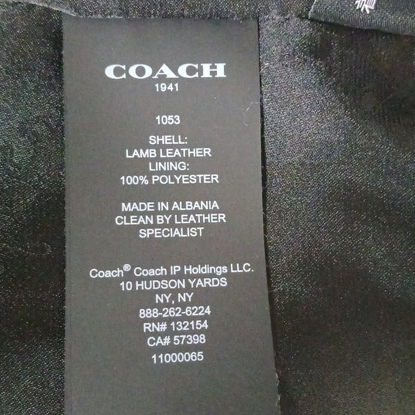 Coach Red  Leather Short  Jacket.