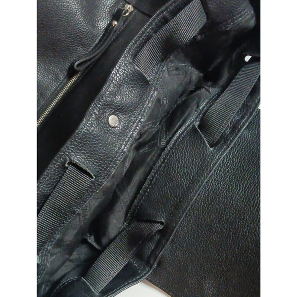 LONGCHAMP BLK LEATHER BACKPACK LA