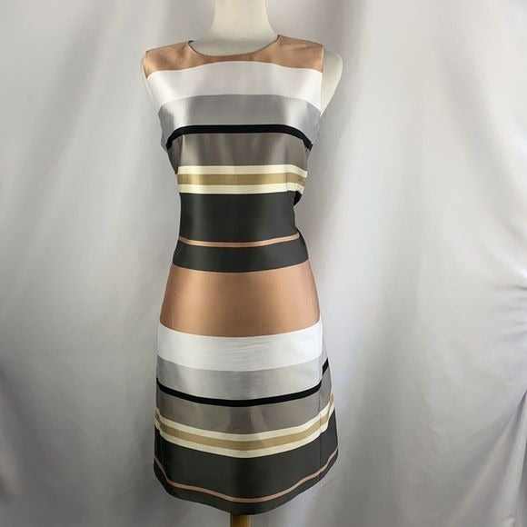 Lafayette 148 Striped Sheath Dress with Jacket