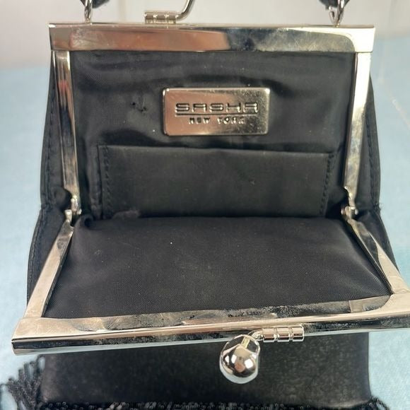 Small Black With Fringe Bag