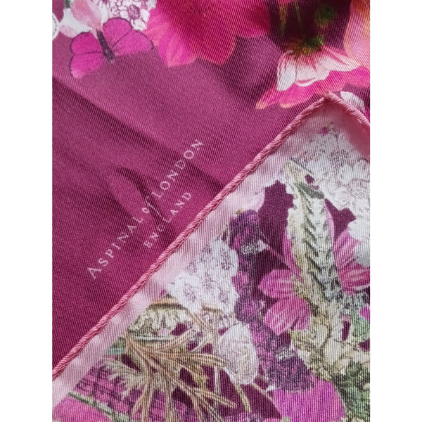 Aspinall Wine Multi Butterfly Print Scarf