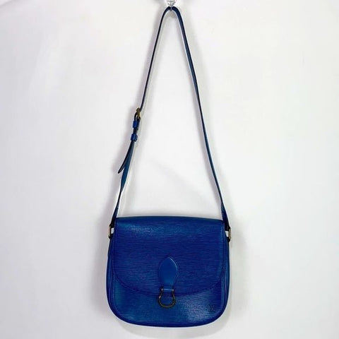 Louis Vuitton Blue Epi St Cloud Bag