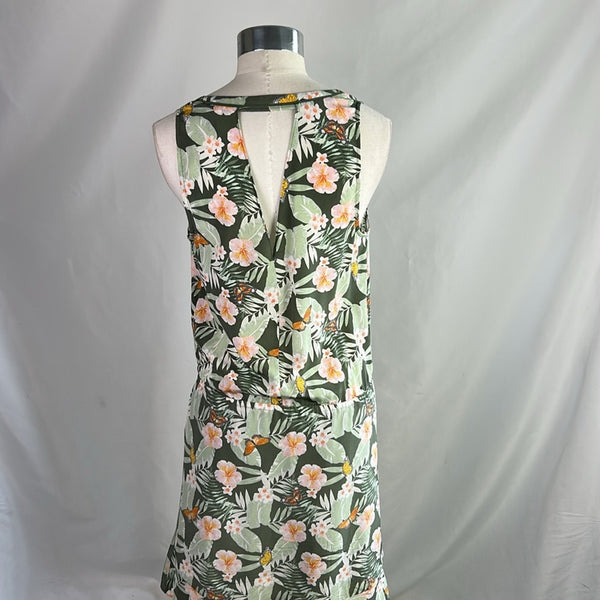 Joie Green Butterfly/ Jungle Silk Dress