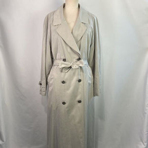 Burberry Tan Wool Lined Trench Jacket