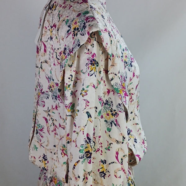 NWT Isabel Marant Ecru Floral Print Dress