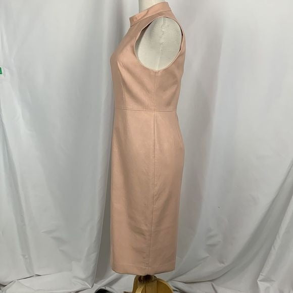 BCBG NWT Pink Faux Leather Dress