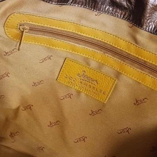 Icon Klimt W Bronze Patent Leather Tote Bag.