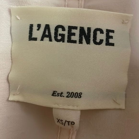L’agence Cream Long Denim Button Jacket