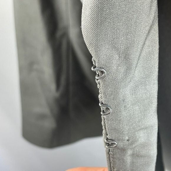 Lafayette 148 New York gray cinched waist blazer