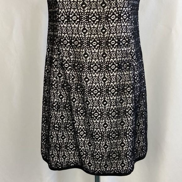 Nanette Lepore NYC Black Lace Cap Sleeve Dress