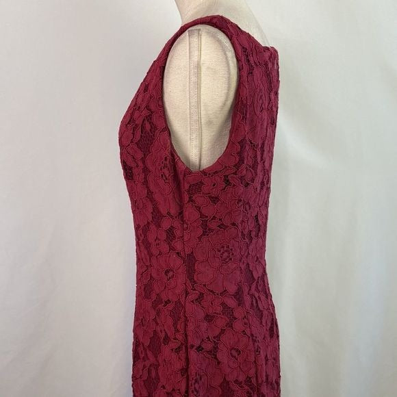 Ralph Lauren Wine Lace Gown