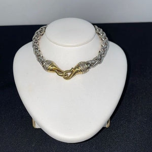 David Yurman 18kt Gold & Sterling White Bracelet