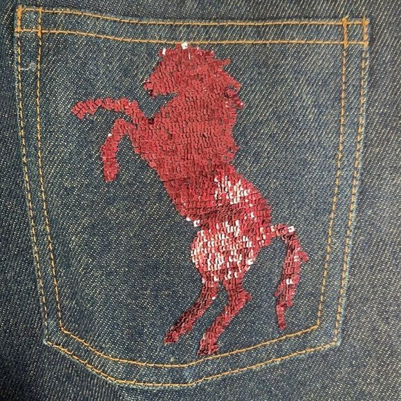 Chloe Denim with Beaded Horse Jeans