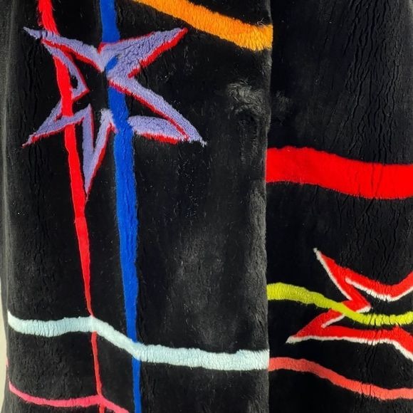 Zukii sheared mink fur vest with multi color design