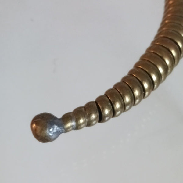 Vintage 1970s 1980s Tribal Brass Necklace.