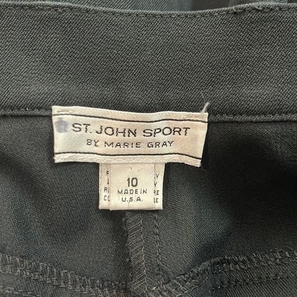 St John Navy Denim Crop Pants