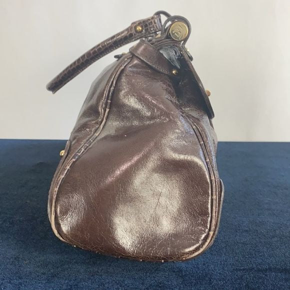 Fendi Brown with Crocodile Leather Vintage Satchel