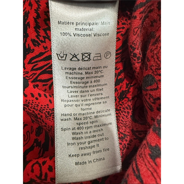 ZADIG AND VOLTAIRE RED PRINT TUNIC