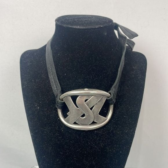 Yves St Laurent Logo Necklace Choker