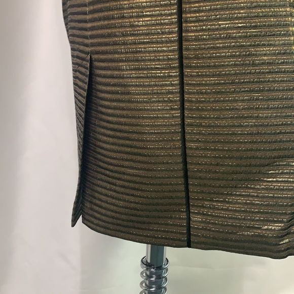 Elie Tahari Gold w/ Black Piping NWT Dress