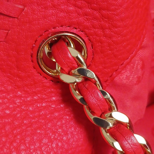 Tory Burch Large Coral Chain Strap Bag.