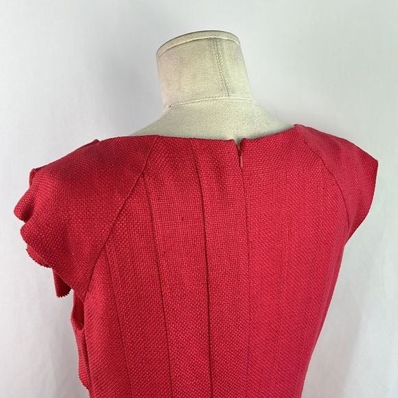 Kay Unger NWT Pink Dress with Ruffle Neck