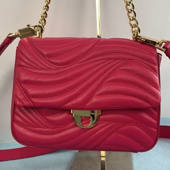 Salvatore Ferragamo NIB lexi pink crossbody bag