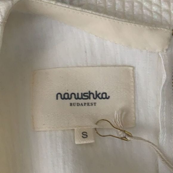 NWT Nanushka textured pearlized top