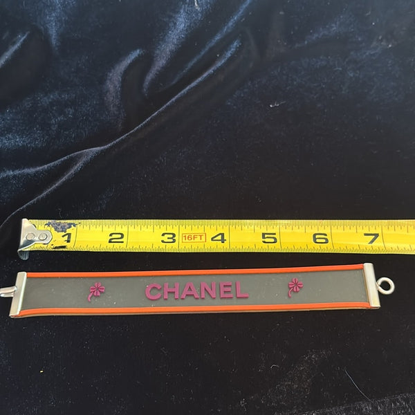 Vintage Chanel 2001 Camellia Silicone Bracelet