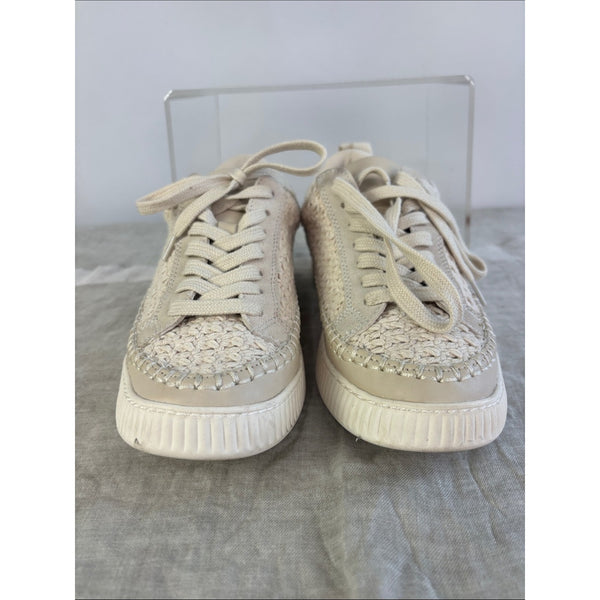 DOLCE VITA DOLEN PLATFORM SANDSTONE KNIT SNEAKERS