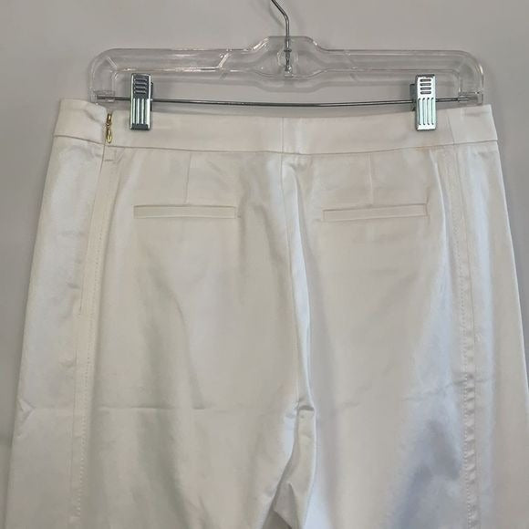 Per Se NWT White Wire Slacks with Slit